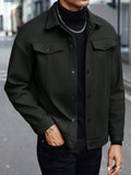 Long Sleeve Solid Color Casual Overcoat