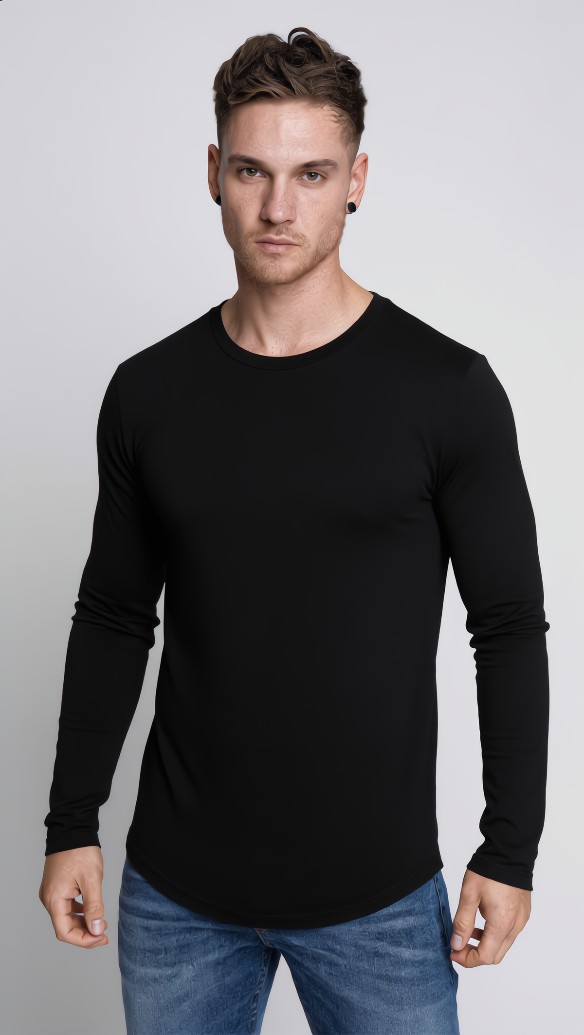 2 Pack Fitted Athletic Long Sleeves T-Shirts