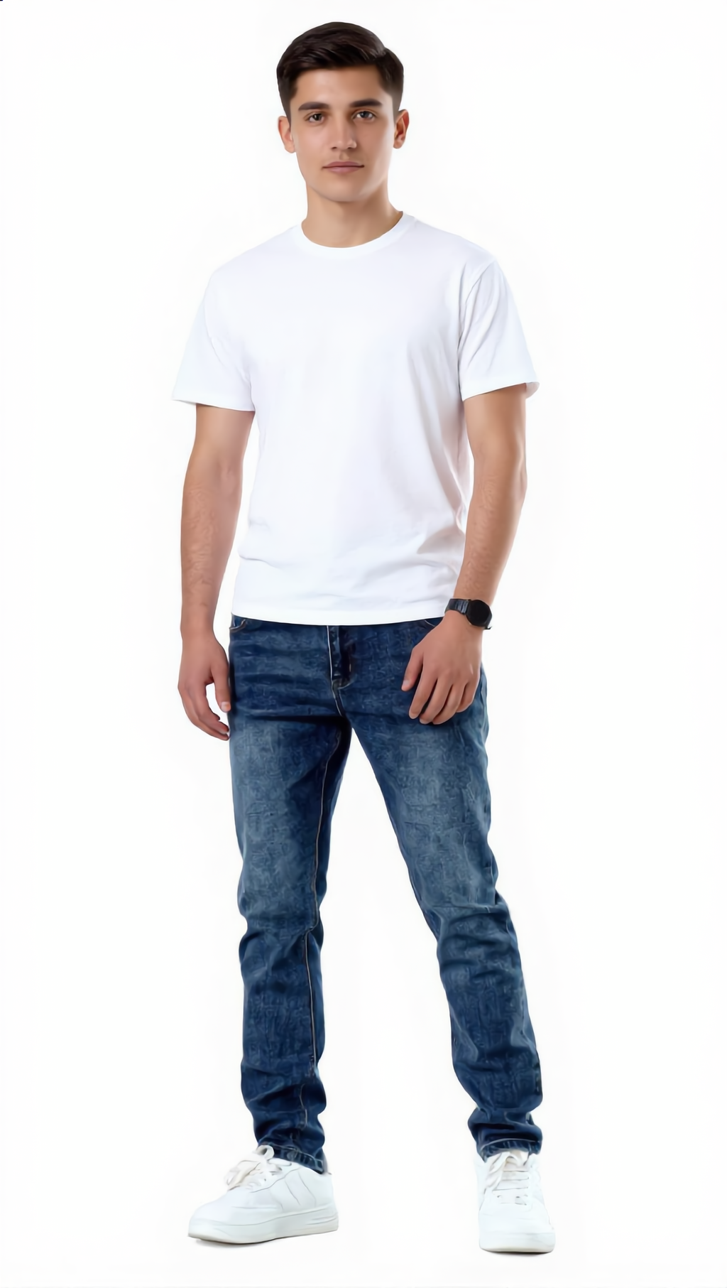 Regular Fit Elastic Denim Jeans