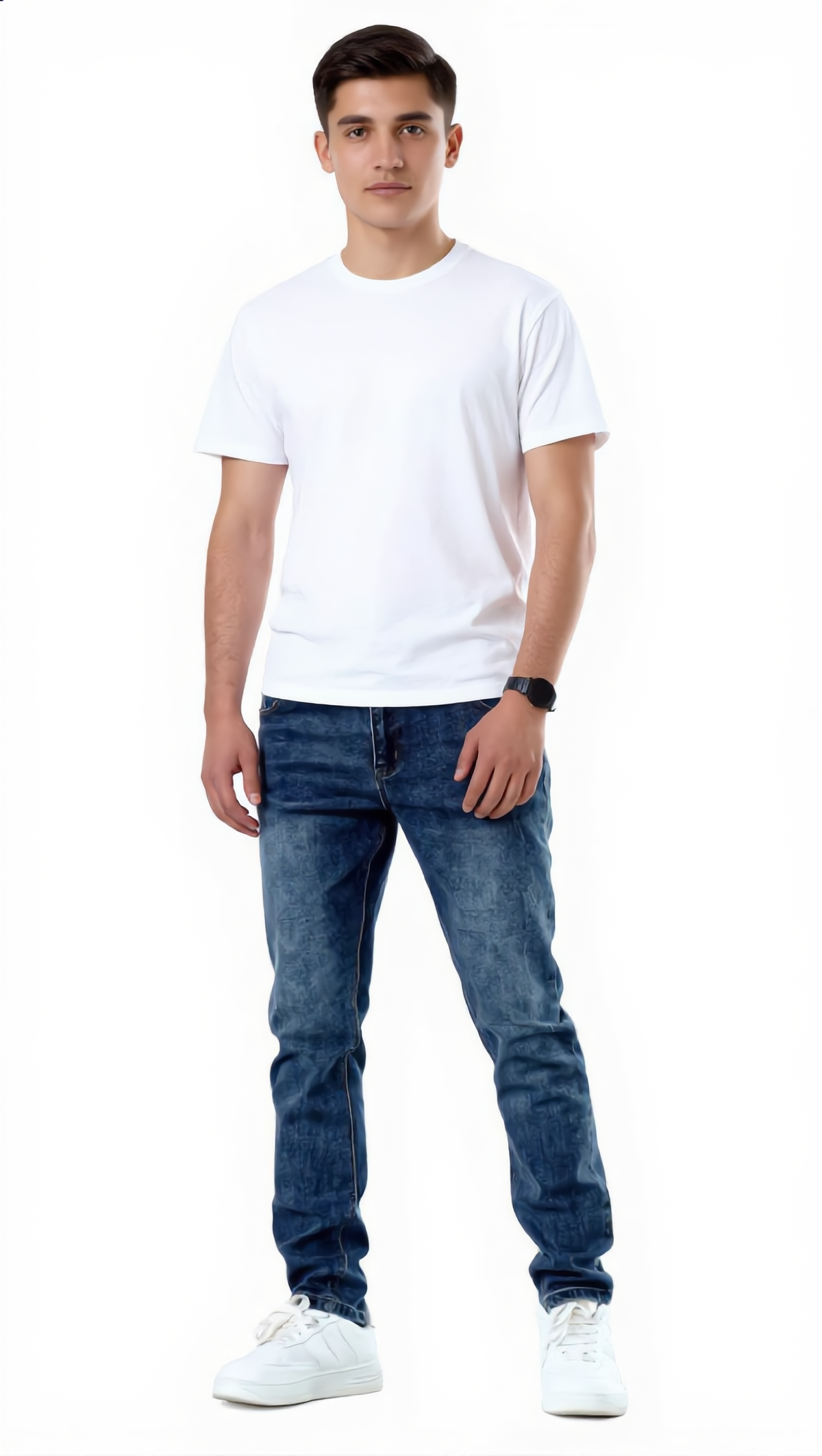 Regular Fit Elastic Denim Jeans