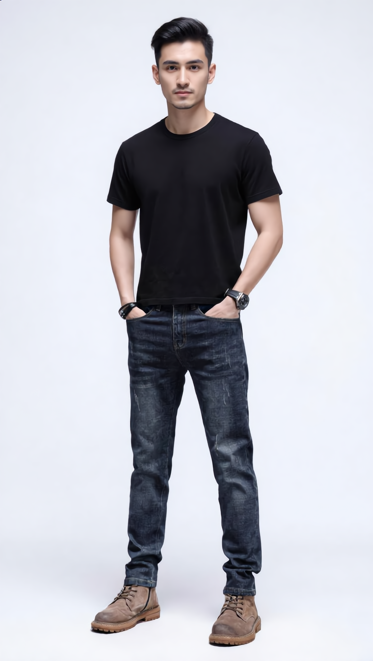Slim Fit Straight Leg Jeans