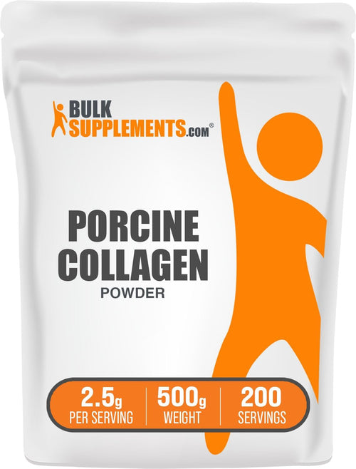 .Com Porcine Collagen Powder - Hydrolyzed Collagen Supplement, for Hair, Skin, & Nails - Unflavored & Gluten Free, 2.5G per Serving, 500G (1.1 Lbs) (Pack of 1)
