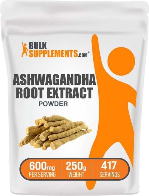 Ashwagandha Root Extract Powder - Ashwagandha Supplement, Herbal Supplement - Vegan & Gluten Free, 600Mg per Serving, 250G (8.8 Oz) (Pack of 1)