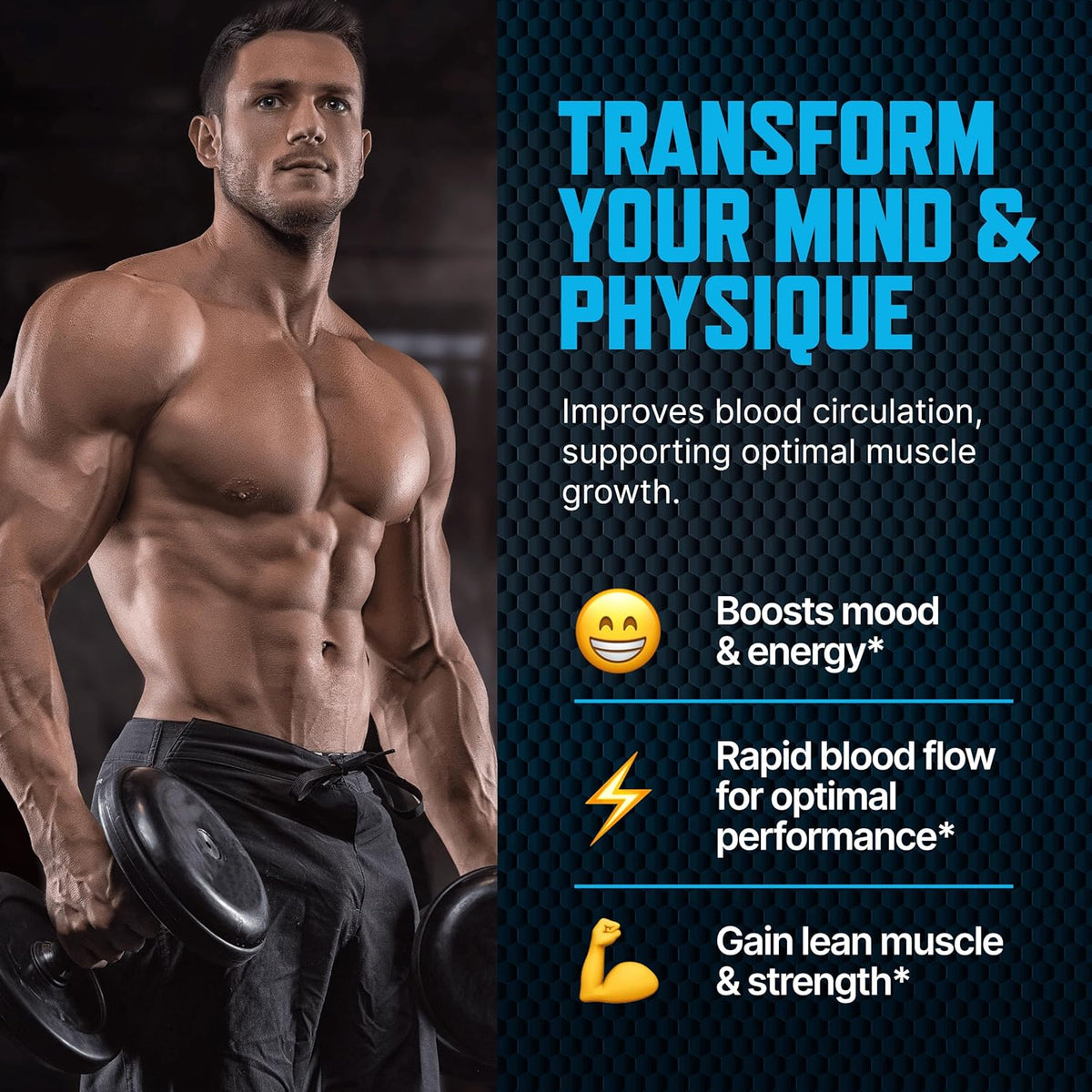 Testosterone Booster Gummies, Male Enhancing Supplement, Add 2 In” Enlargement Gummies for Men , Male Enhancement Chews Energy, Strength, Stamina, Endurance, Performance, Natural Blue Berry Chews